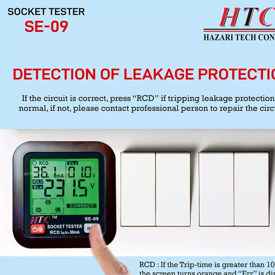 HTC Three Hole Socket Line Sequence Detection Tester